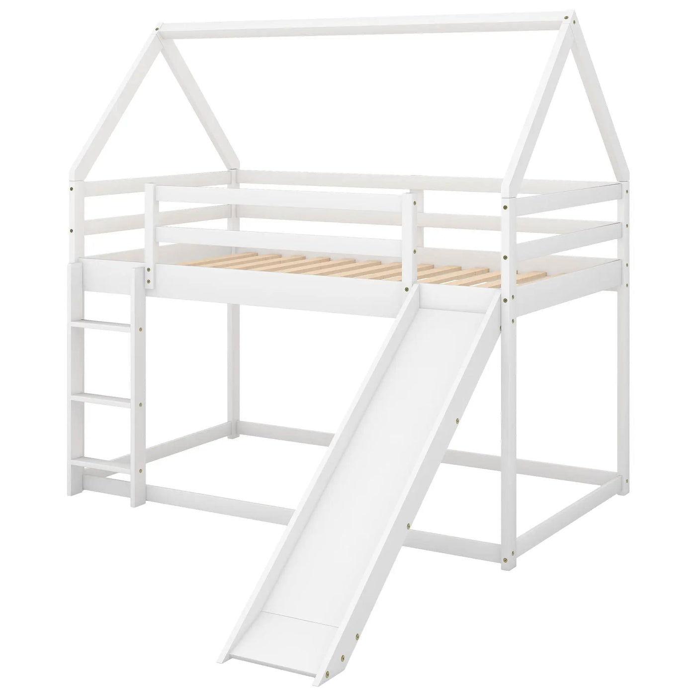 House Shape Bunk Bed With Slide And Ladder by HouseOfZazla