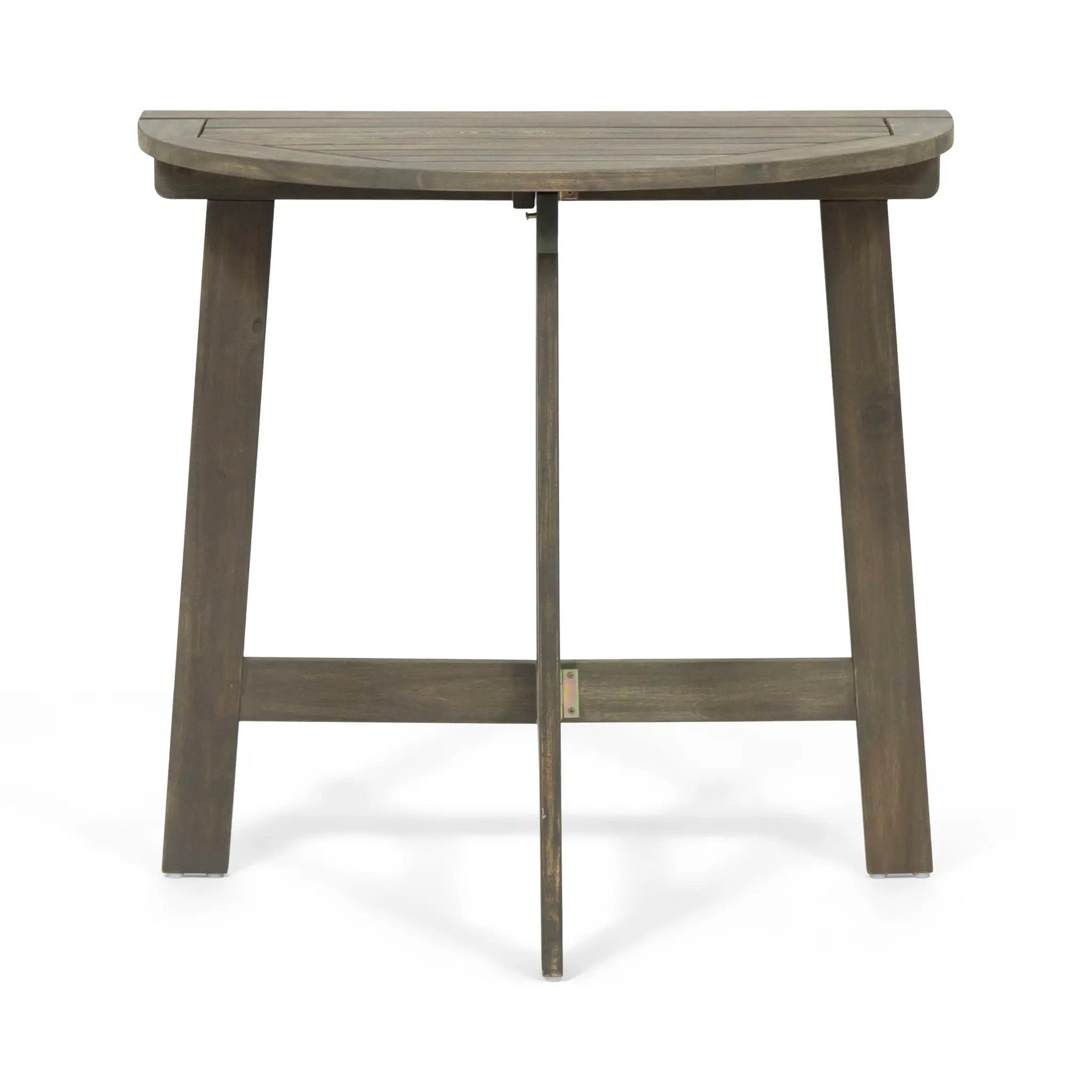 Outdoor Half Round Folding Acacia Wood Bistro Table by HouseOfZazla