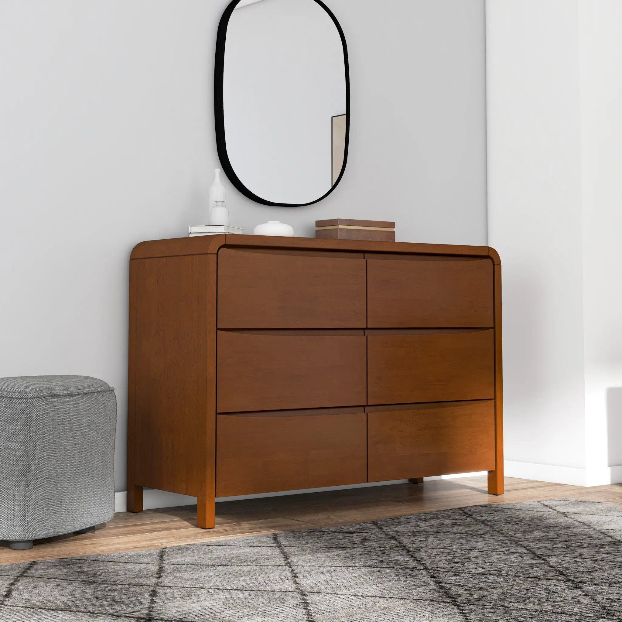 Lionel - 6 Drawer Dresser - Brown by Unique Piece Furniture