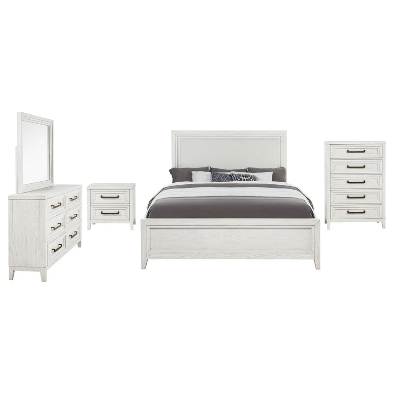 Marielle 5-piece Queen Bedroom Set Distressed White by Unique Piece Furniture