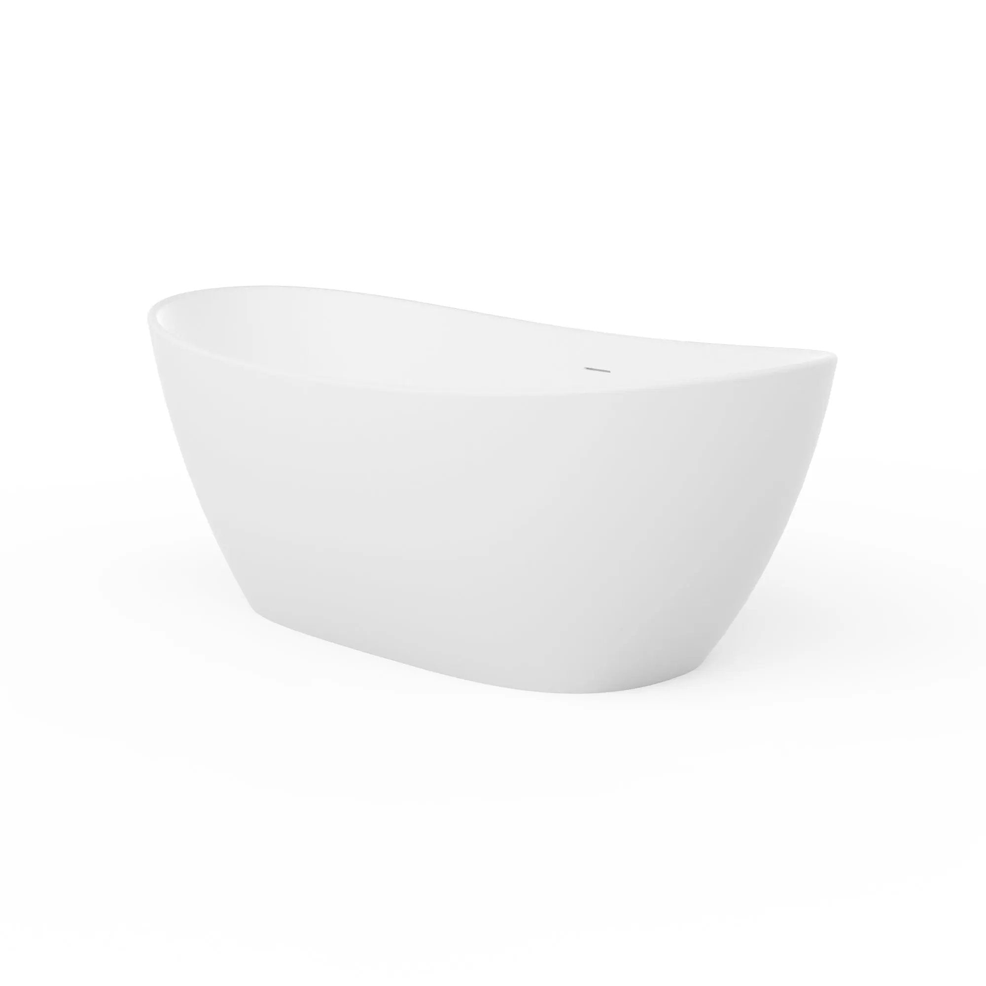 73 Inch Artificial Stone Solid Surface Freestanding Bathroom Bathtub by HouseOfZazla