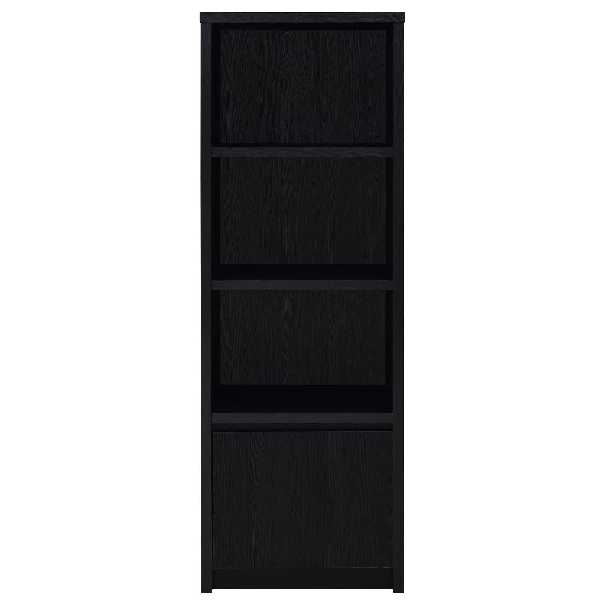 Winfield 3-shelf Media Tower Entertainment Pier Black by Unique Piece Furniture