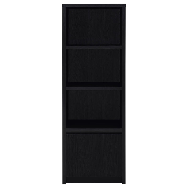Winfield 3-shelf Media Tower Entertainment Pier Black by Unique Piece Furniture