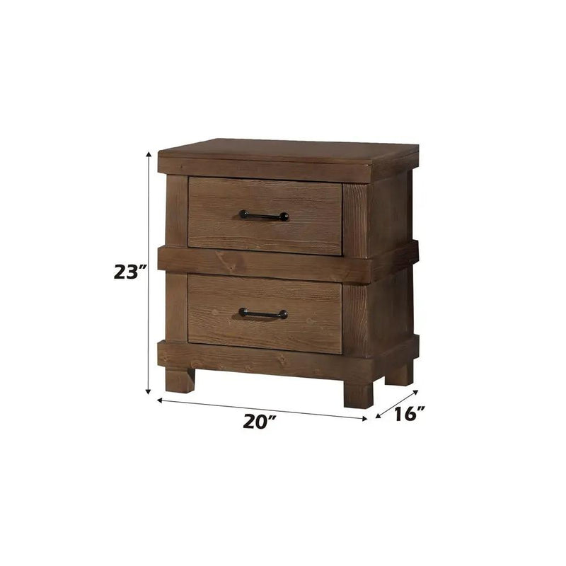 Adams - Nightstand - Antique Oak by Unique Piece Furniture