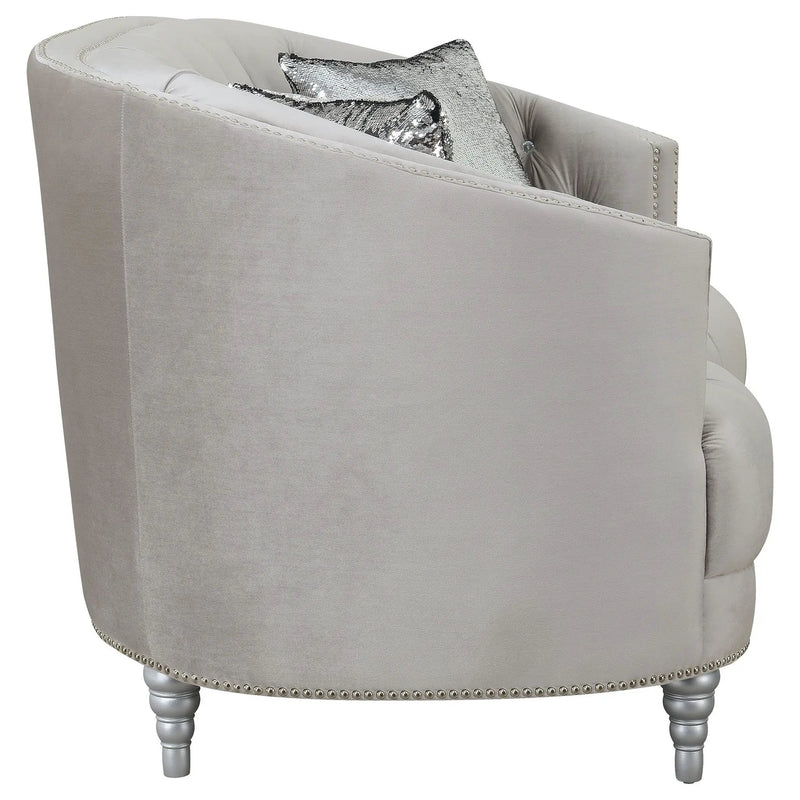Colby - Loveseat With Tufted Design - Gray