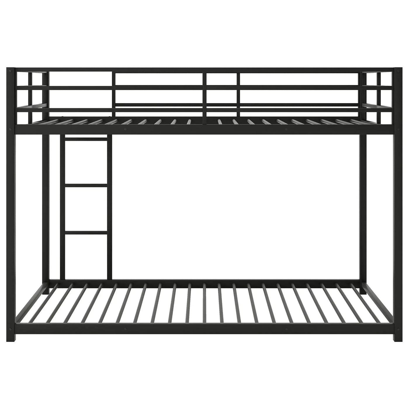 Metal Bunk Bed, Low Bunk Bed With Ladder by HouseOfZazla