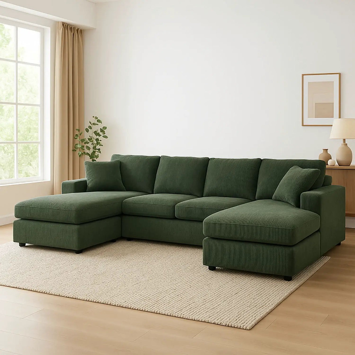 3 Piece Double Chaise Sectional Sofa by Unique Piece Furniture