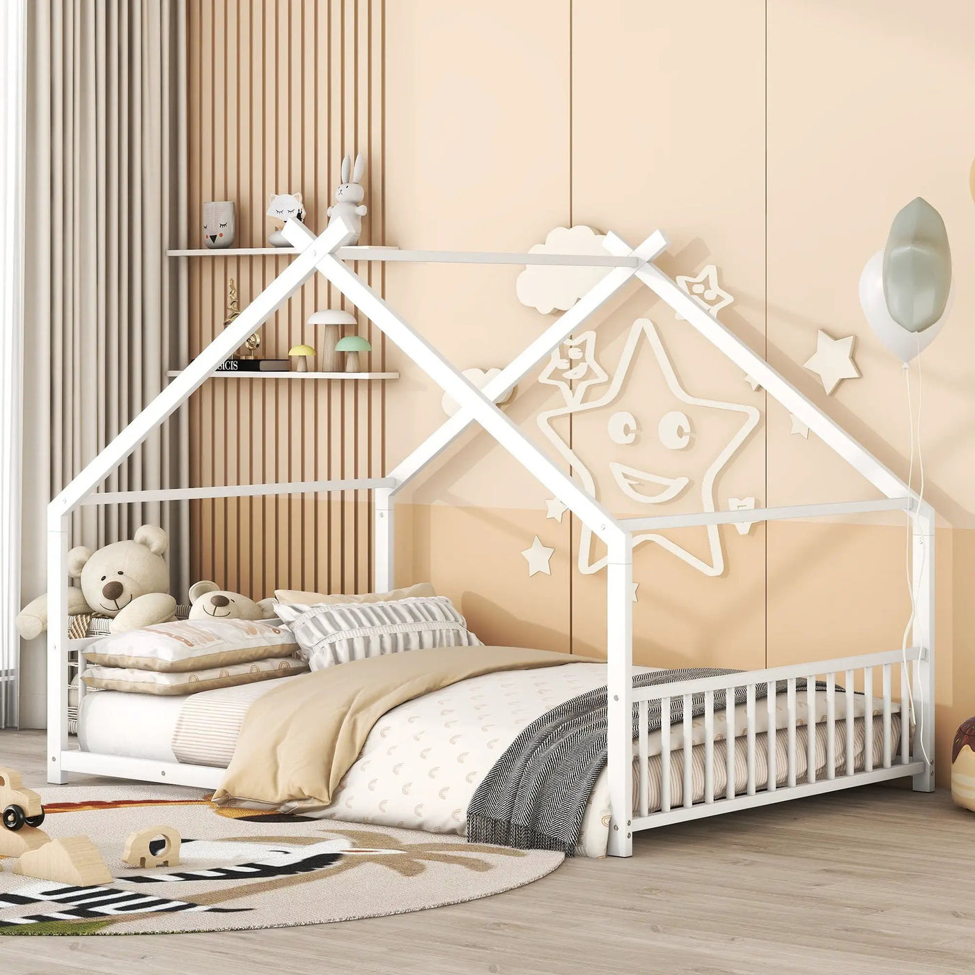 Metal House Bed by HouseOfZazla