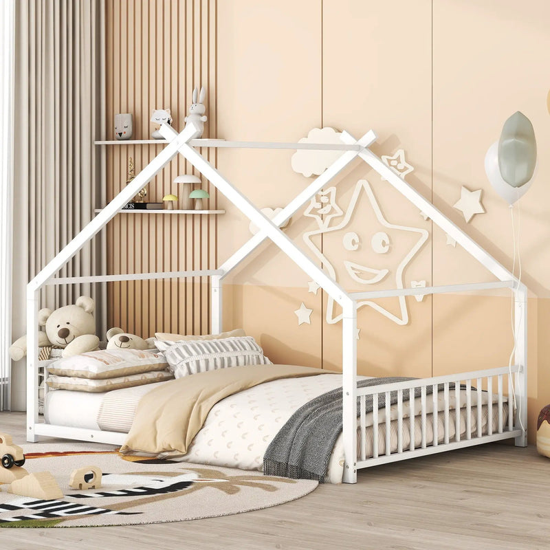 Metal House Bed by HouseOfZazla