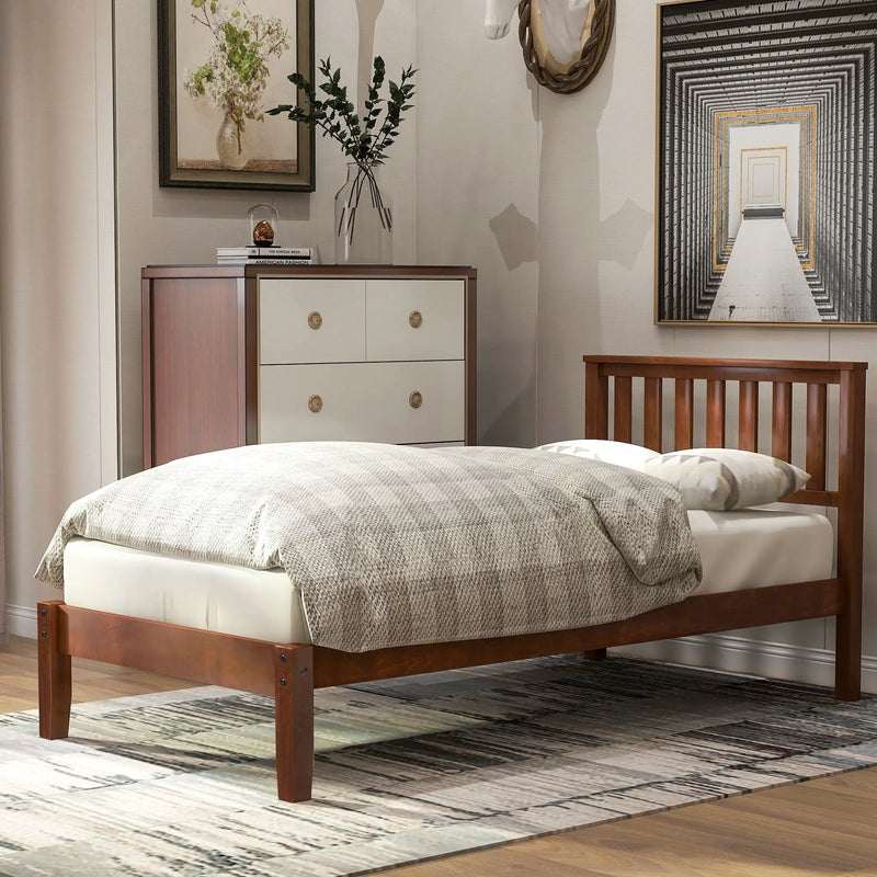 Platform Bed With Headboard, Footboard, Slat Support by Unique Piece Furniture