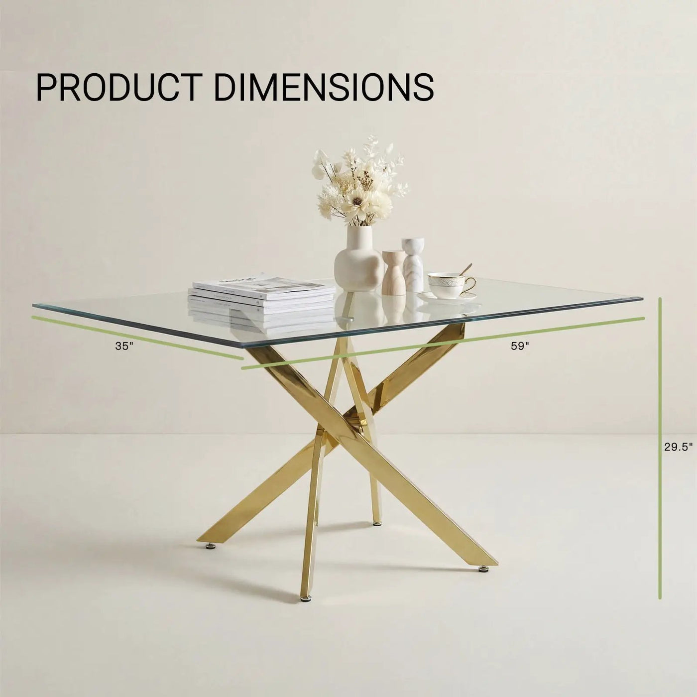 Modern Rectangular Table For Dining Room by HouseOfZazla