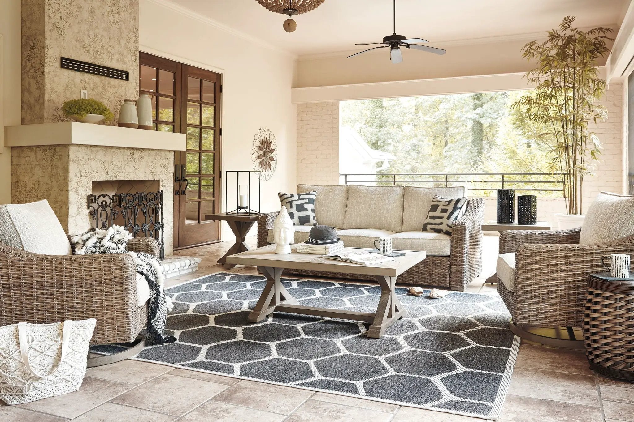 Beachcroft - Sofa With Cushion by Unique Piece Furniture
