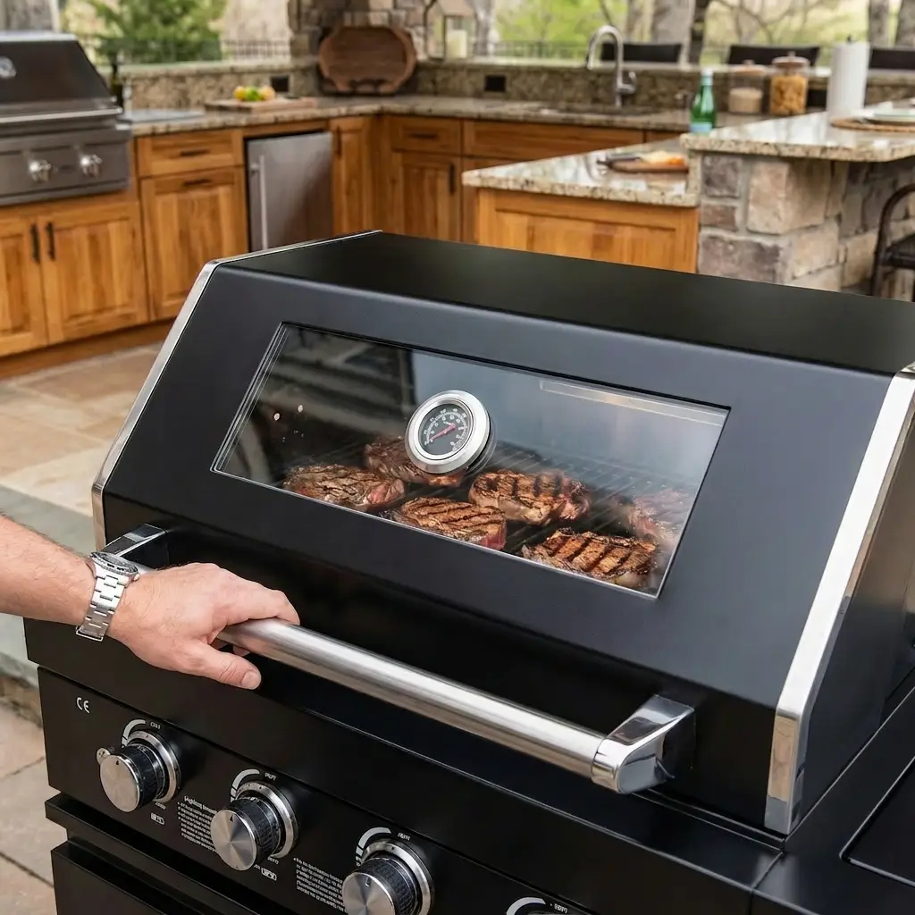 65.4-Inch Deluxe Stainless Steel Propane Gas Outdoor Kitchen Grill by HouseOfZazla