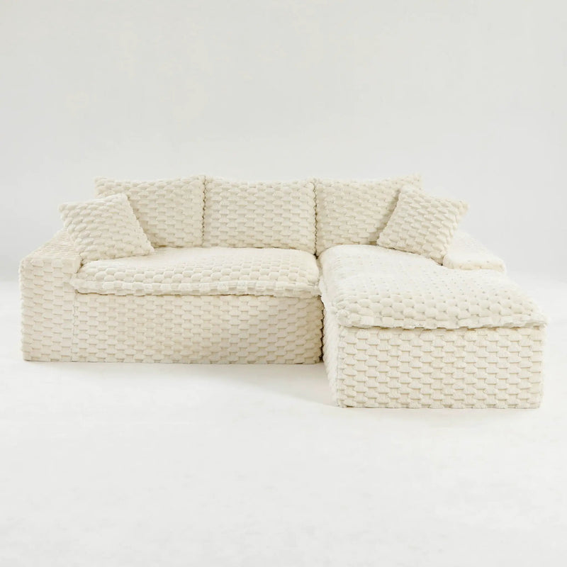 Modular Sofa, Convertible Twin Seat With Chaise Lounge by HouseOfZazla