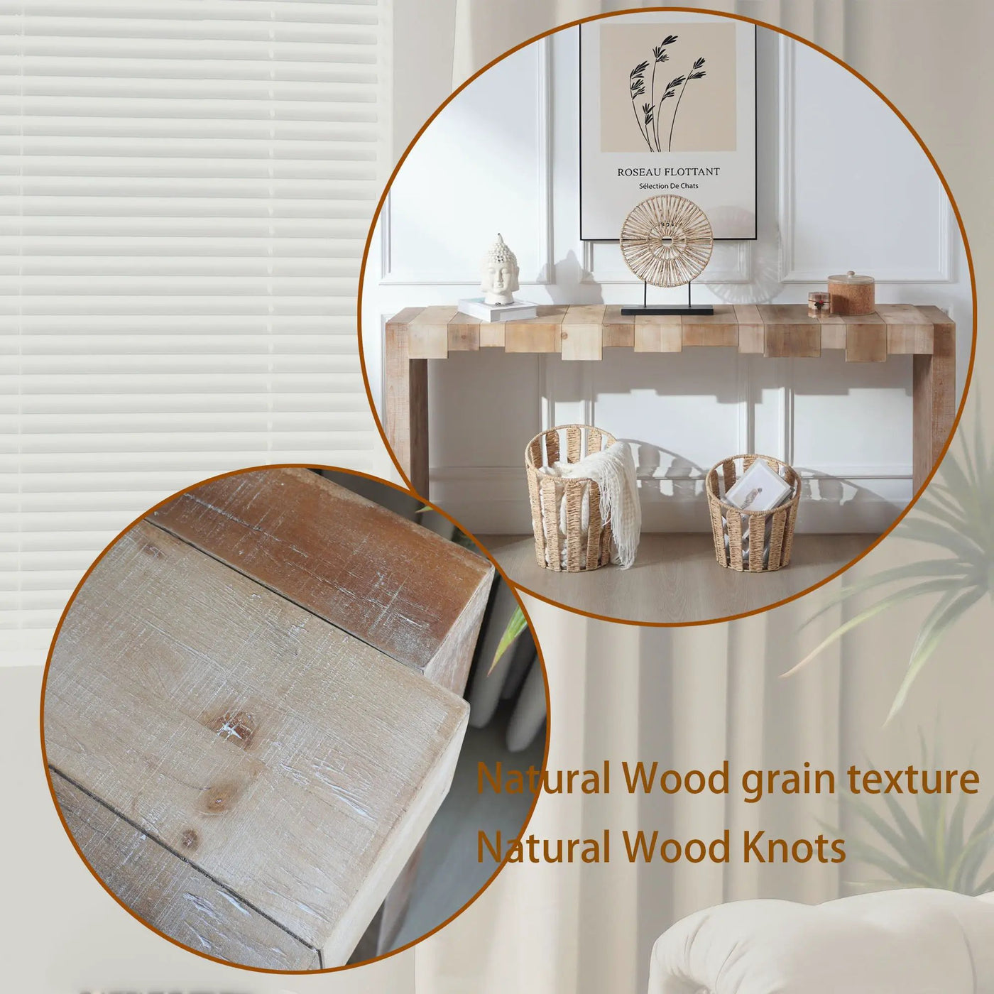 Modern Rustic Table With Sculpted Block Design by HouseOfZazla