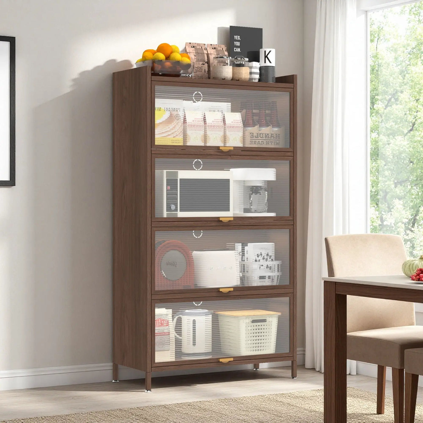 Flip Doors Cabinet, With Ample Storage Space by HouseOfZazla