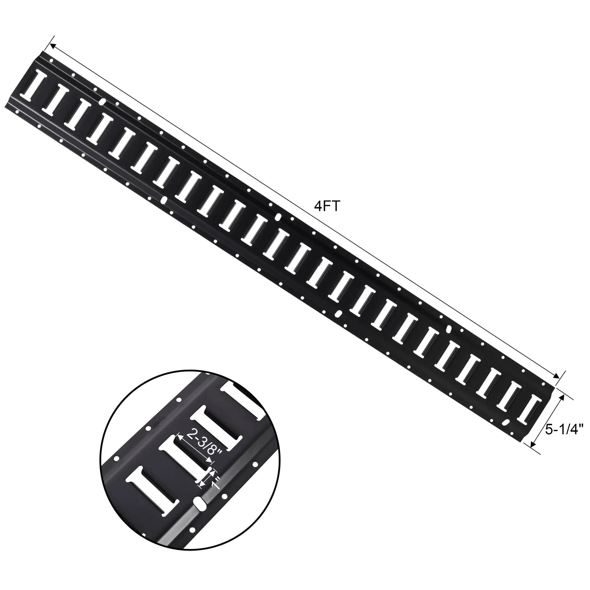 Heavy Duty E Track Tie-Down Rail Kit with O-Ring Anchors and Rope Tie Offs by HouseOfZazla