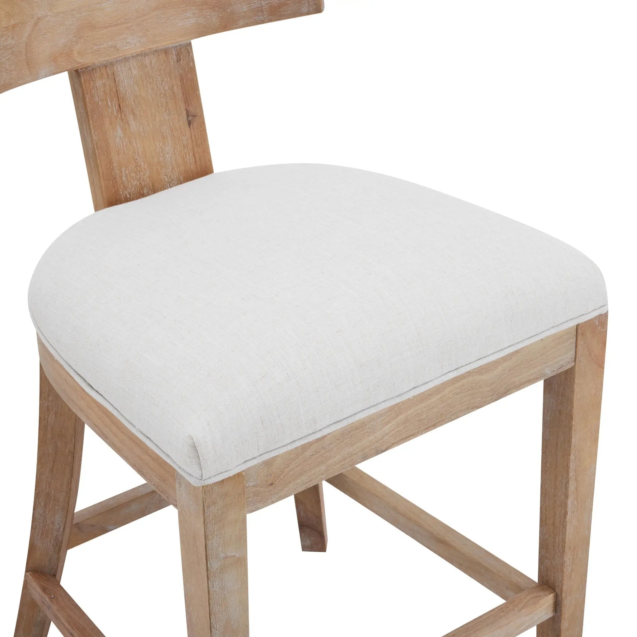 Upholstered Counter Height Bar Stools with Solid Rubber Wood Frame (Set of 2) by HouseOfZazla