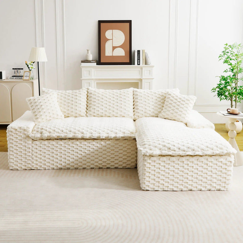 Modular Sofa, Convertible Twin Seat With Chaise Lounge by HouseOfZazla