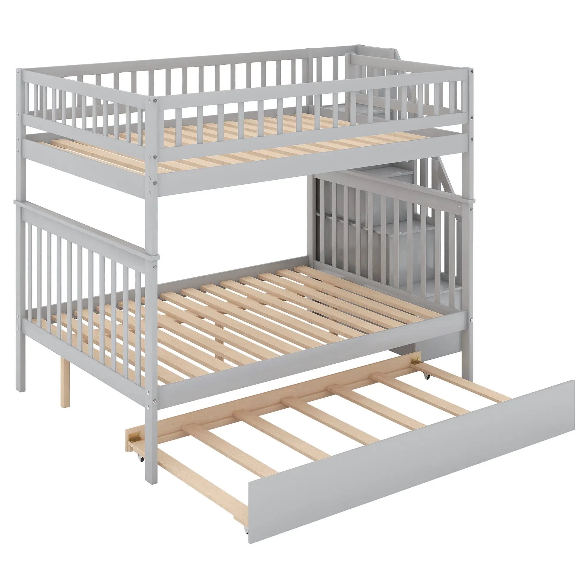 Bunk Bed With Staircase by HouseOfZazla