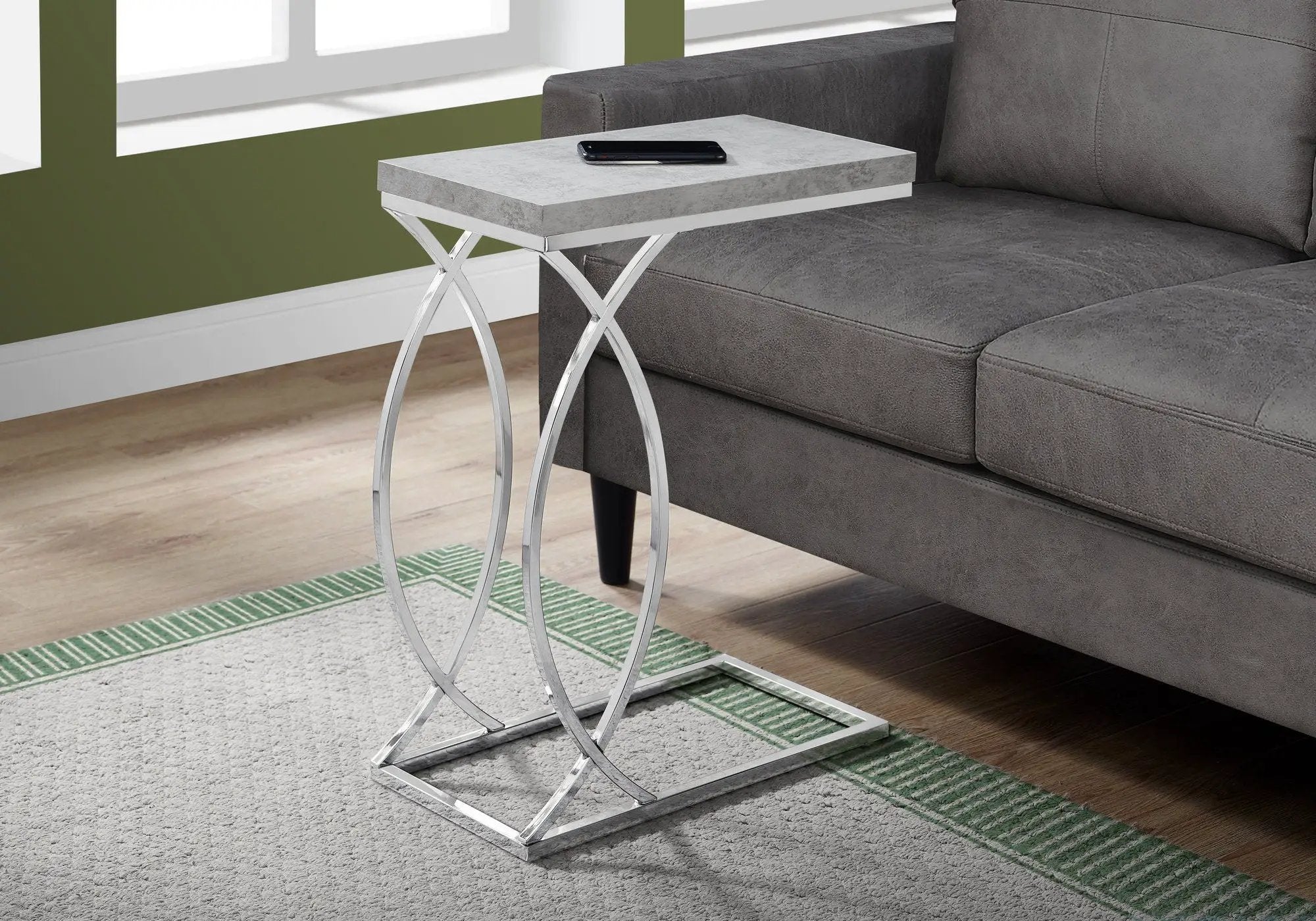 Accent Table, C - Shaped, Contemporary & Modern Design by Unique Piece Furniture