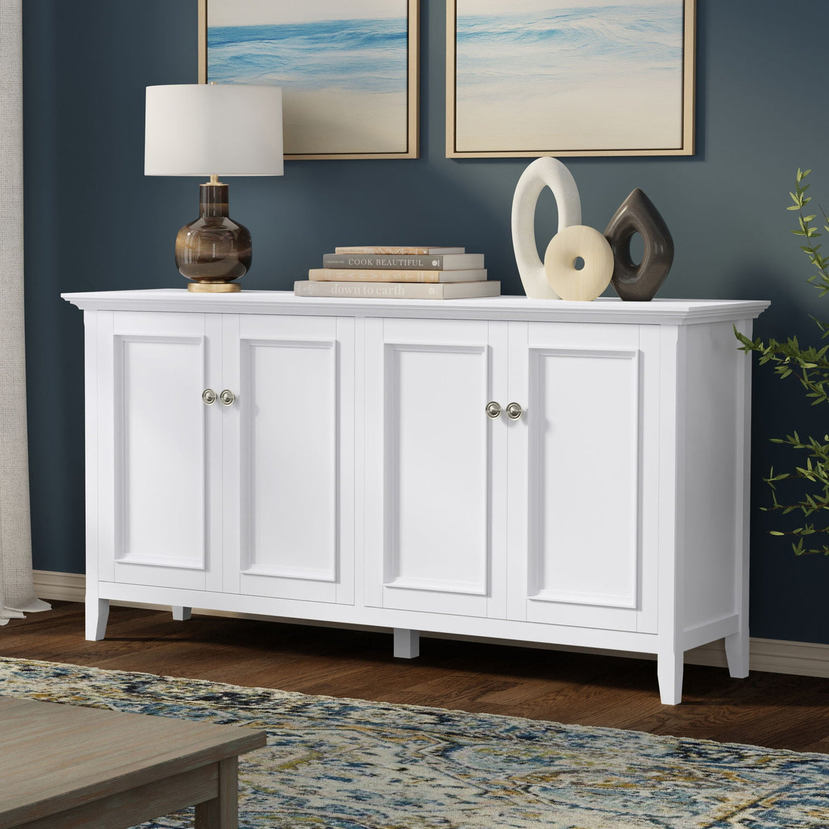Amherst 4 Door Storage Cabinet with Adjustable Shelves - Dark Brown, Light Brown, Black, White, photo 20 of 40