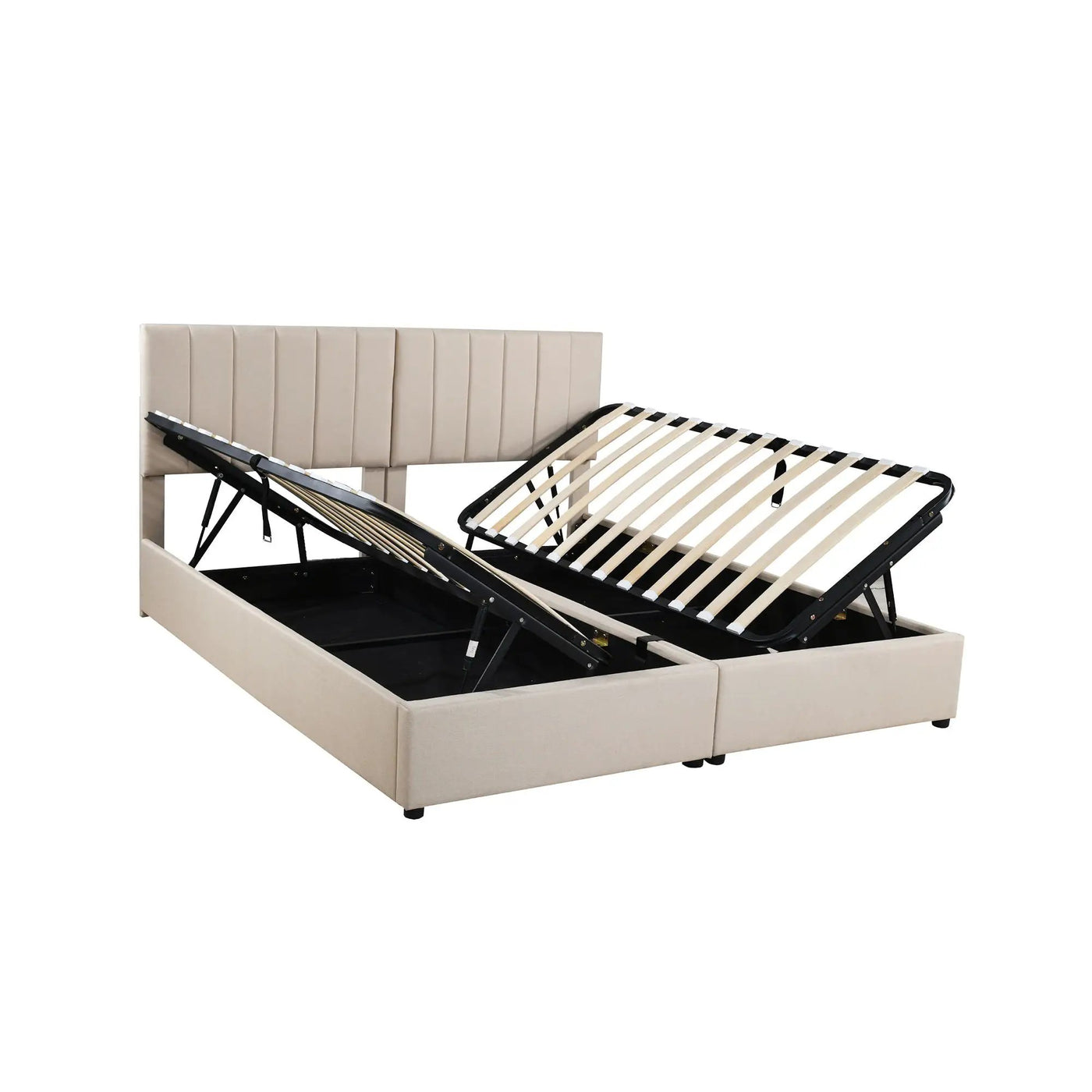 Upholstered Platform Bed With A Hydraulic Storage System by HouseOfZazla