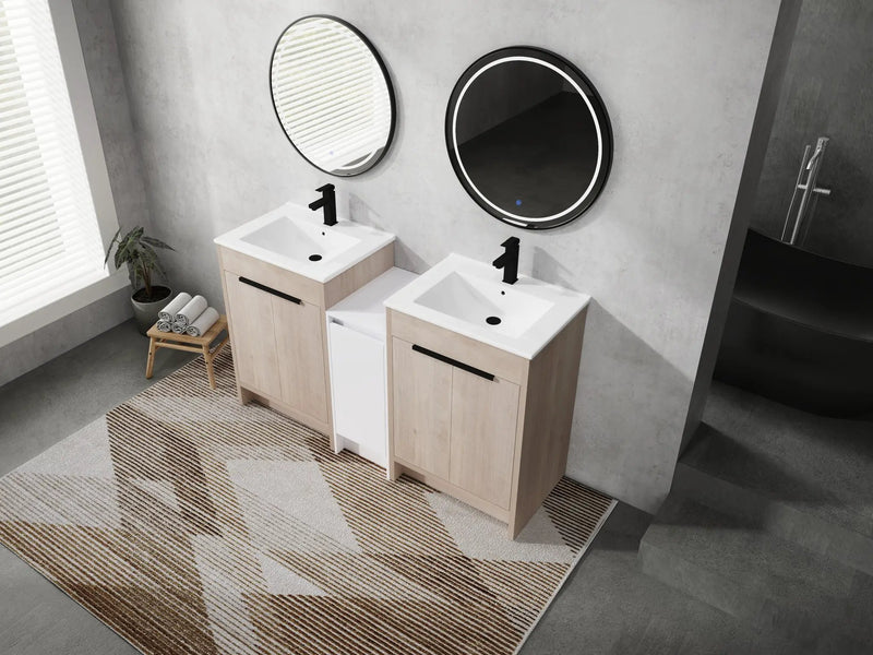 60 Inch Freestanding Bathroom Vanity with Ceramic Sink by HouseOfZazla