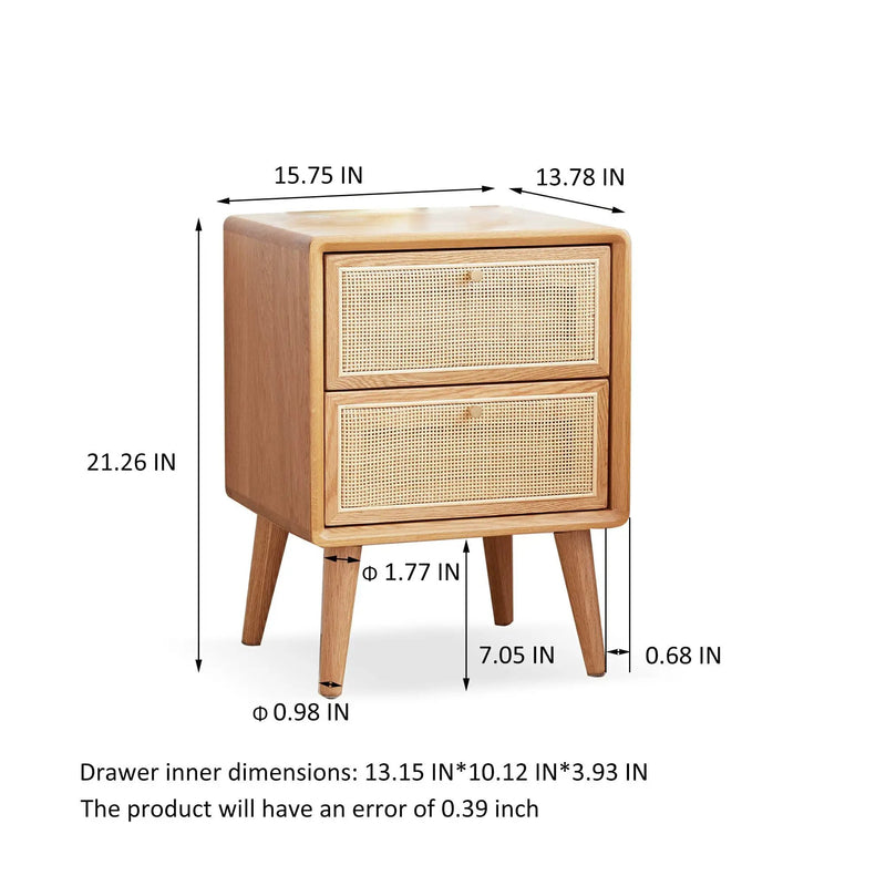 Pure Solid Wood Bedside Cabinet by HouseOfZazla