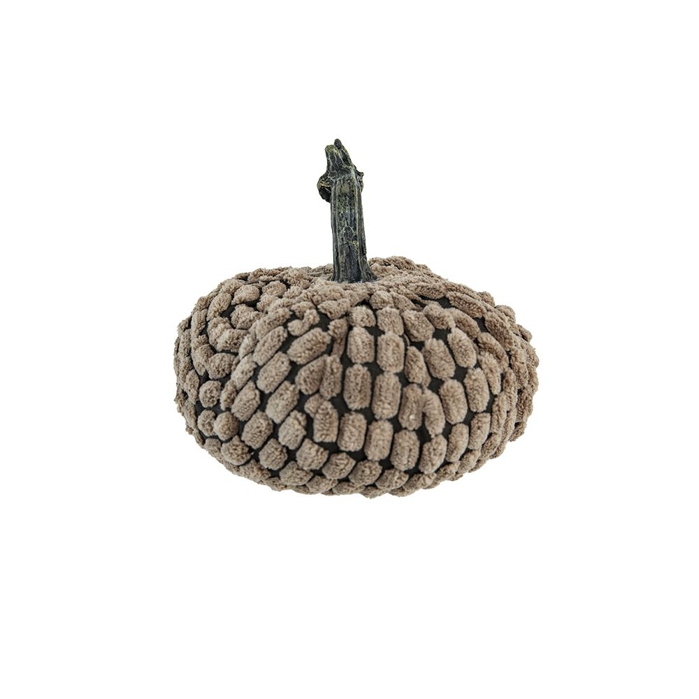 Chenille Weighted Pumpkin Ornament Decor - Harvest Festival Table Accents, photo 21 of 40