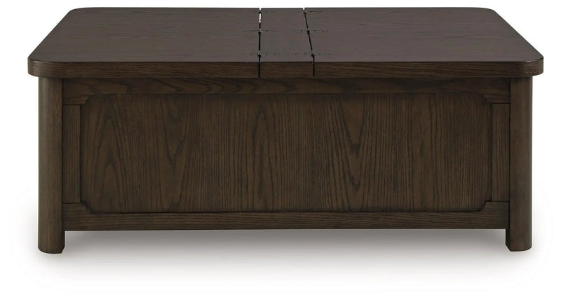 Breckington - Cocktail Table With Storage - Dark Brown by Unique Piece Furniture