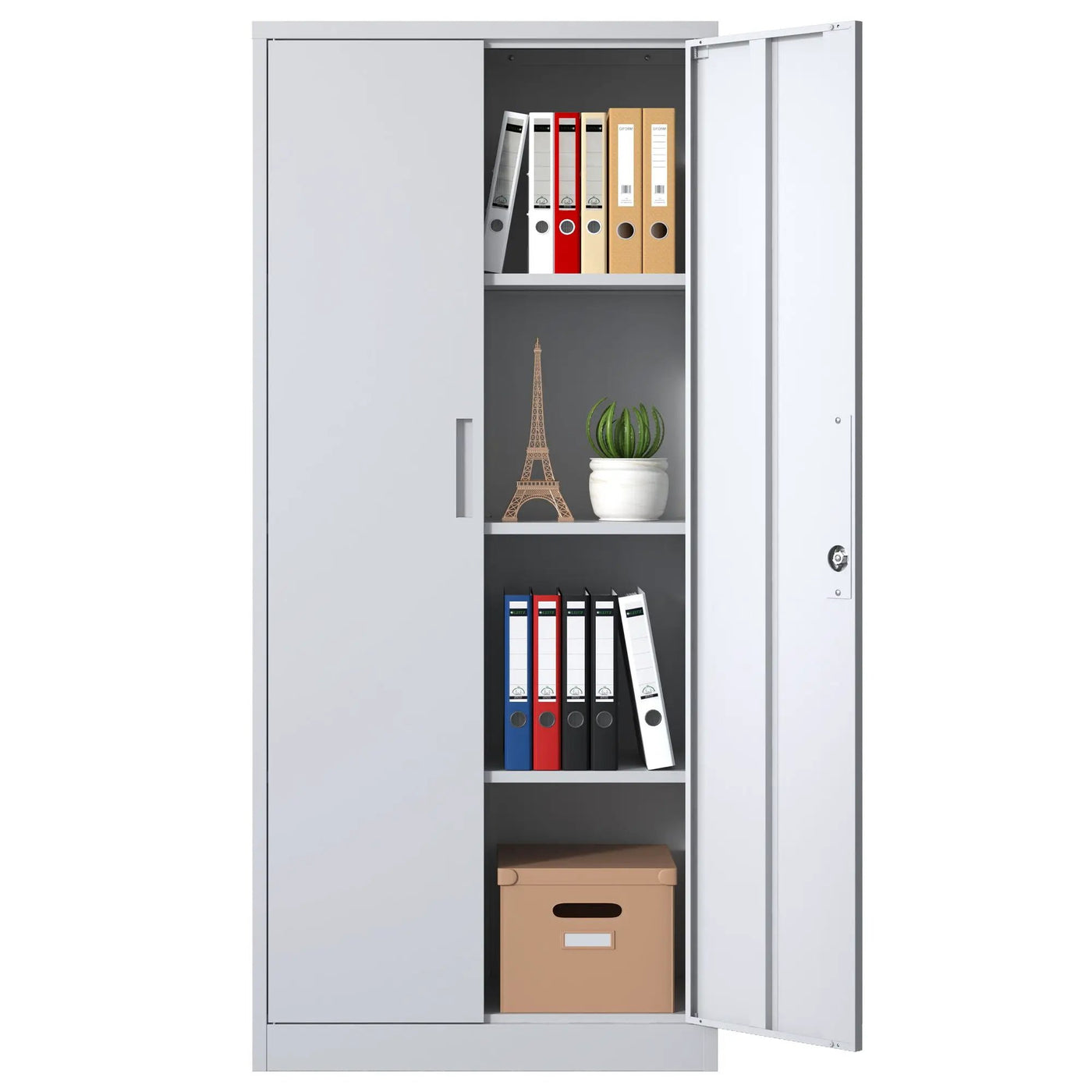 Heavy Metal Garage Storage Cabinet With Locking Doors, Steel, Adjustable Shelves by HouseOfZazla