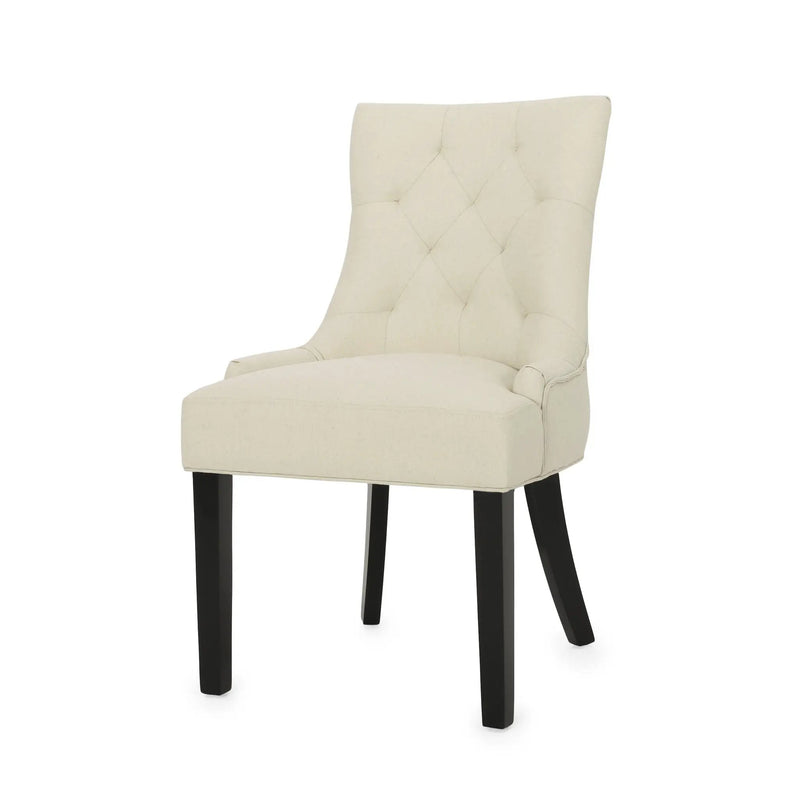 Cheney Contemporary Dining Chair Tufted Upholstery (Set of 2) by HouseOfZazla