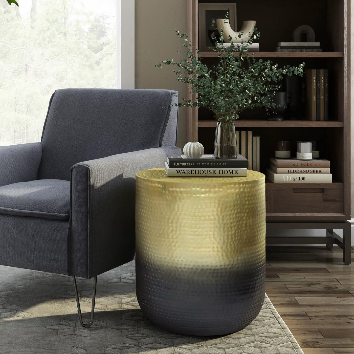 Nova - Handcrafted Metal Side Table by HouseOfZazla