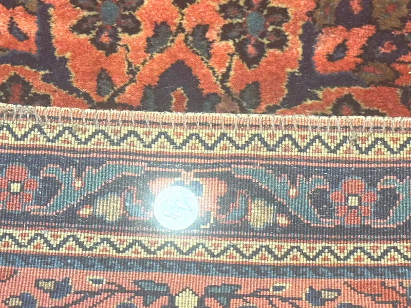 Antique Persian Sarouk Rug 2x4, Red, Fine 260 KPSI by Jewel Rugs