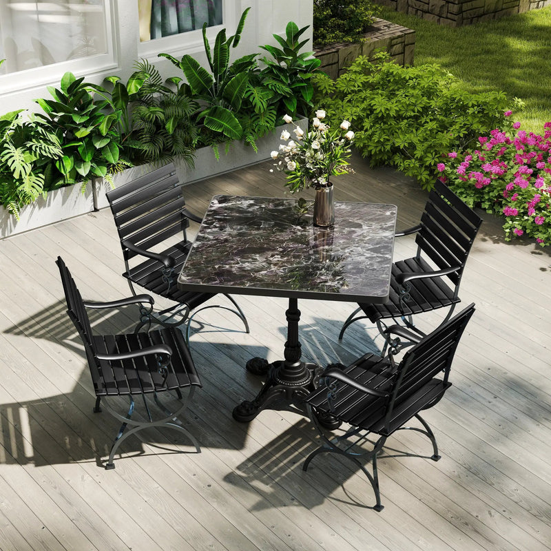 31.5" Square Outdoor Tulip Dining Table by HouseOfZazla