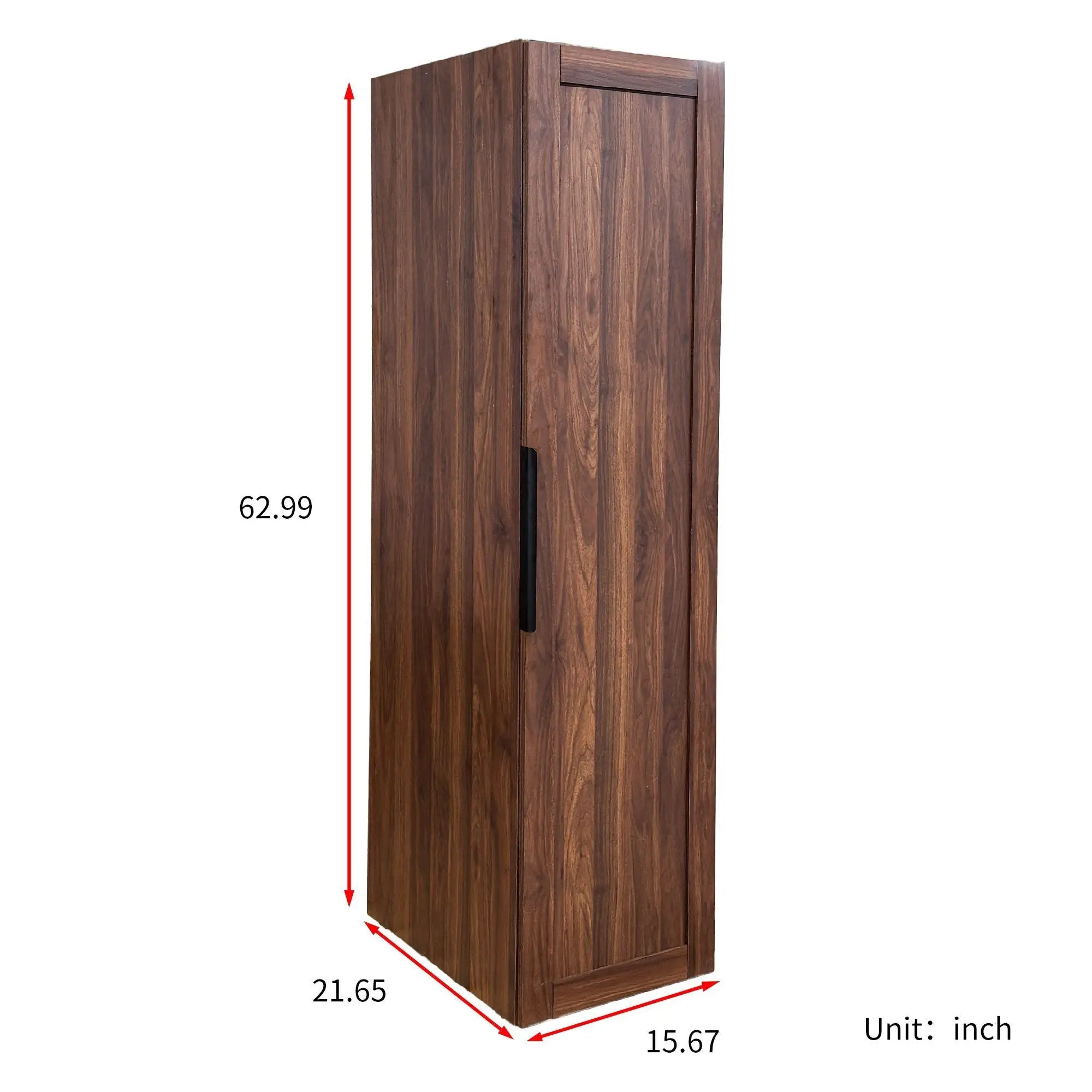 Freestanding Buffet Cupboards Sideboard With Doors & Shelves, Kitchen Pantry Storage Cabinet - Walnut by HouseOfZazla