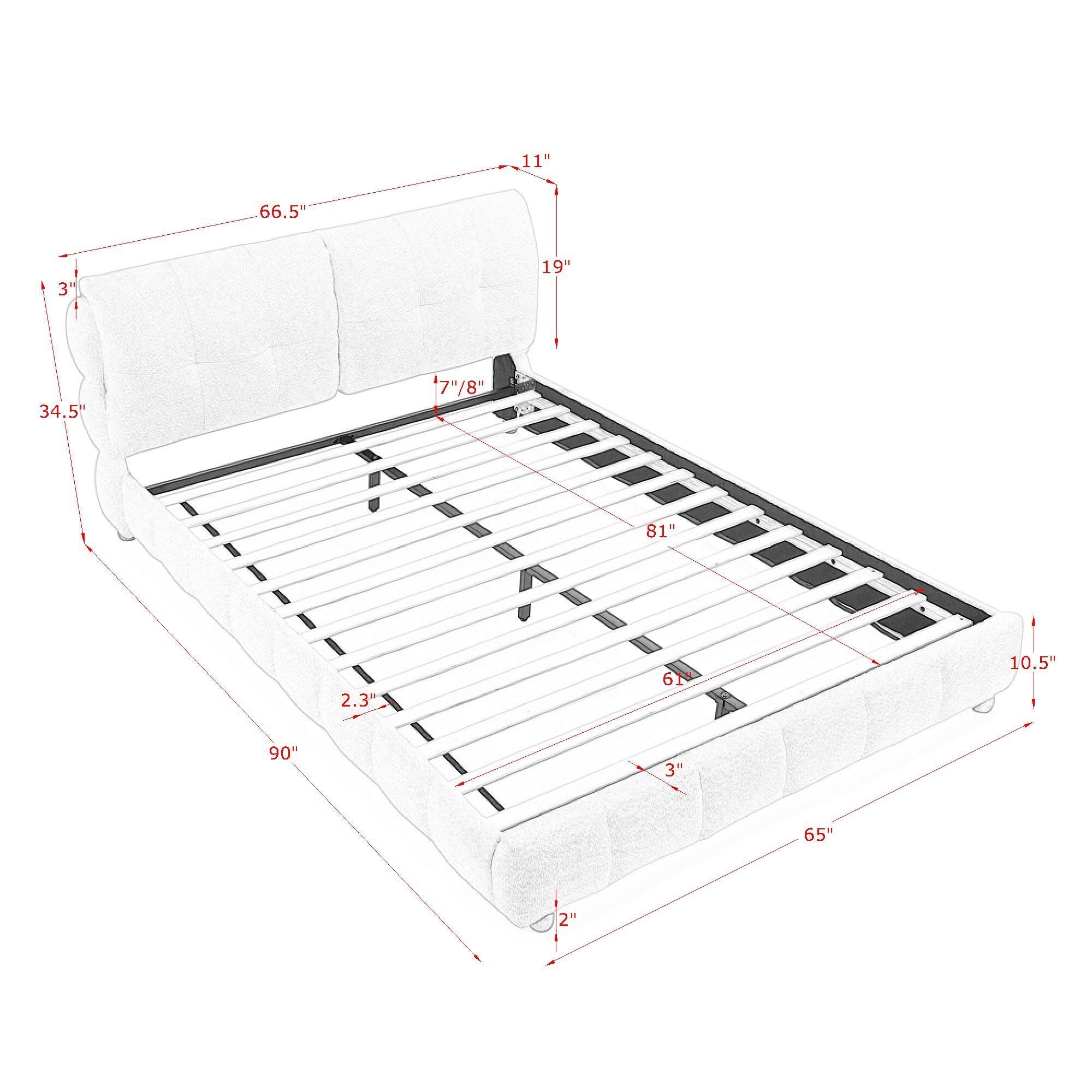 Platform Bed & Upholstered Frame by Unique Piece Furniture