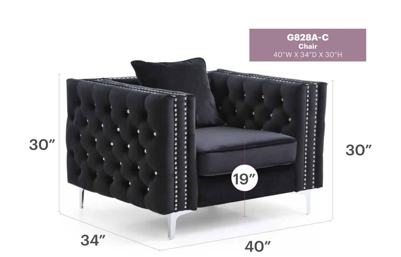 Tufted Design Chair by HouseOfZazla