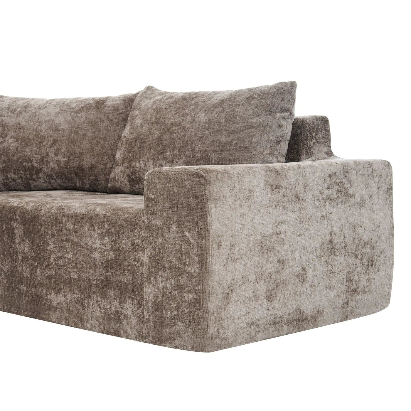 Modular Cloud Sectional Sofa Set, U-Shaped Upholstered Couch With Deep Seat by HouseOfZazla