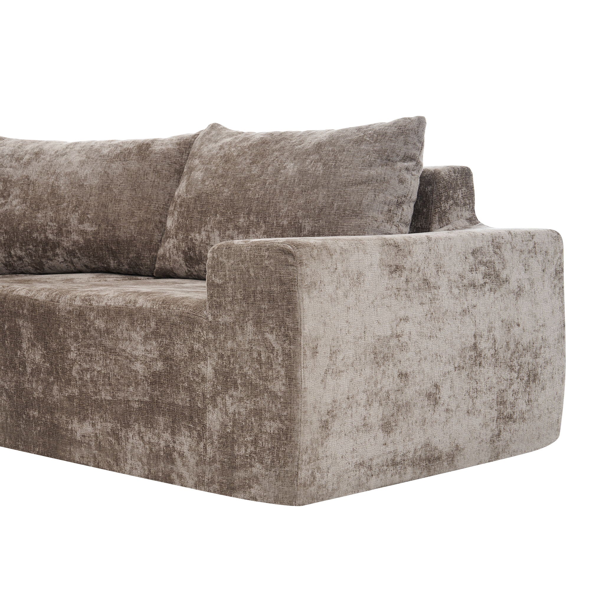 Modular Cloud Sectional Sofa Set, U-Shaped Upholstered Couch With Deep Seat by HouseOfZazla