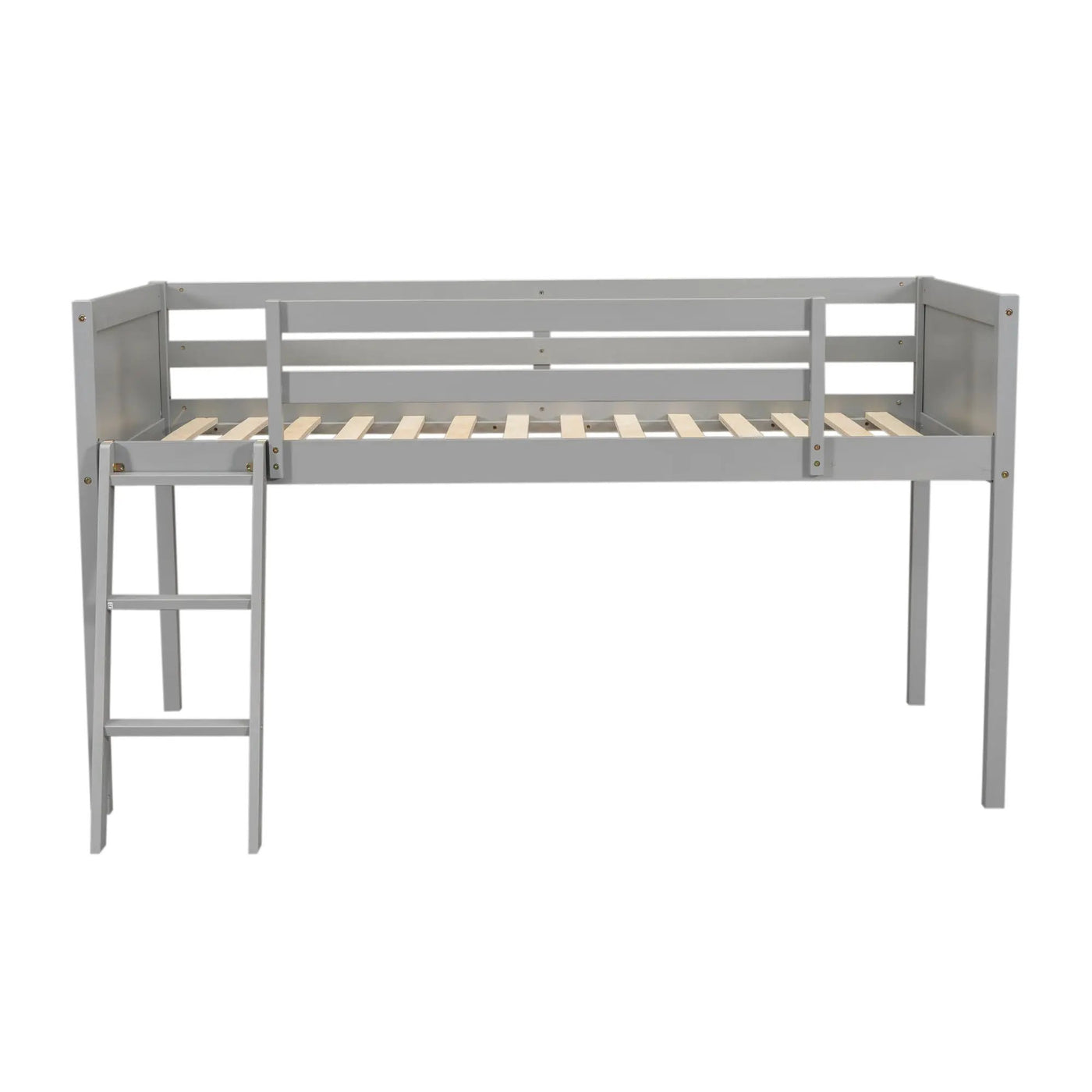 Low Loft Bed With Adjustable Ladder by HouseOfZazla
