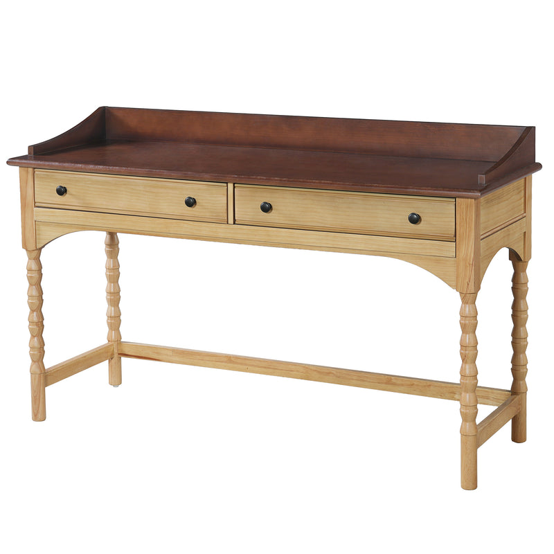 54'' Wooden Writing Desk with 2 Storage Drawers, photo 6 of 9