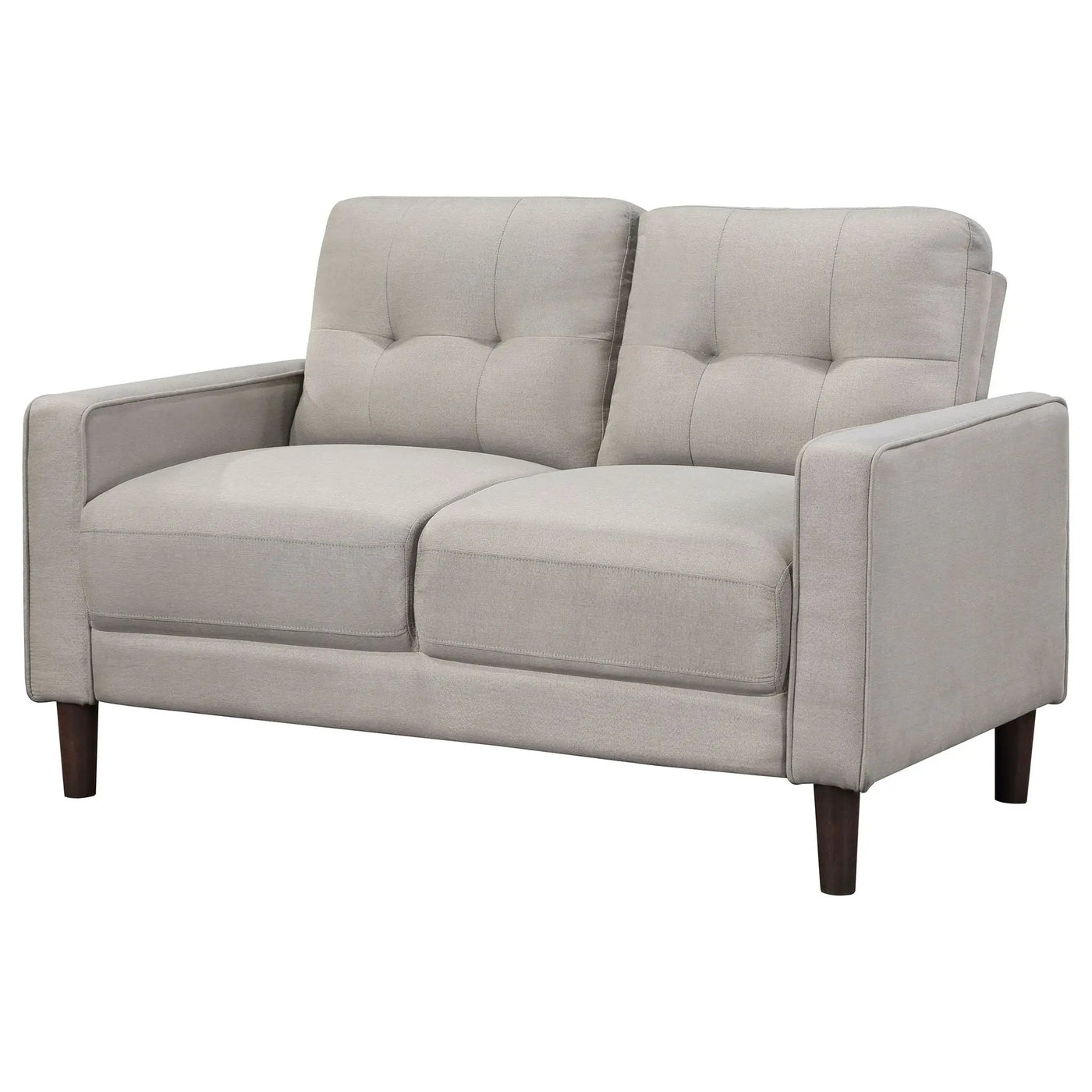 Harvey - Tufted Loveseat With Track Arm Design by HouseOfZazla
