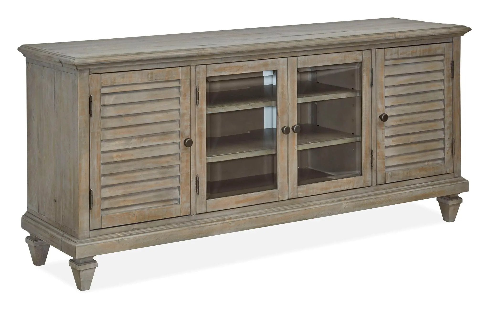 Calistoga - Rustic Entertainment Console - Dovetail Gray by Unique Piece Furniture