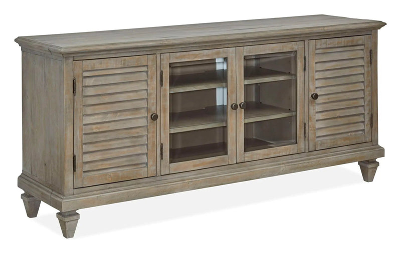 Calistoga - Rustic Entertainment Console - Dovetail Gray by Unique Piece Furniture