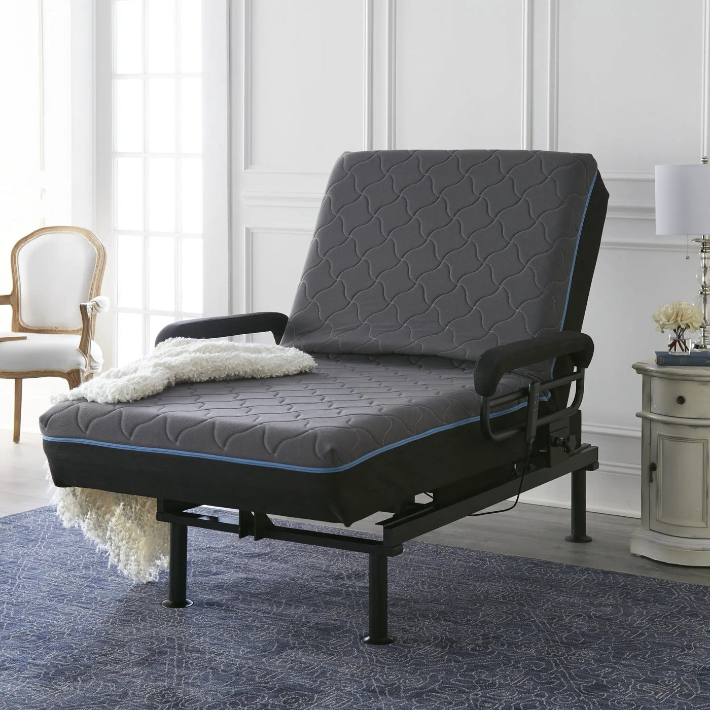 Adjustable Sleep To Stand Bed With Convenient Lift Assist by HouseOfZazla