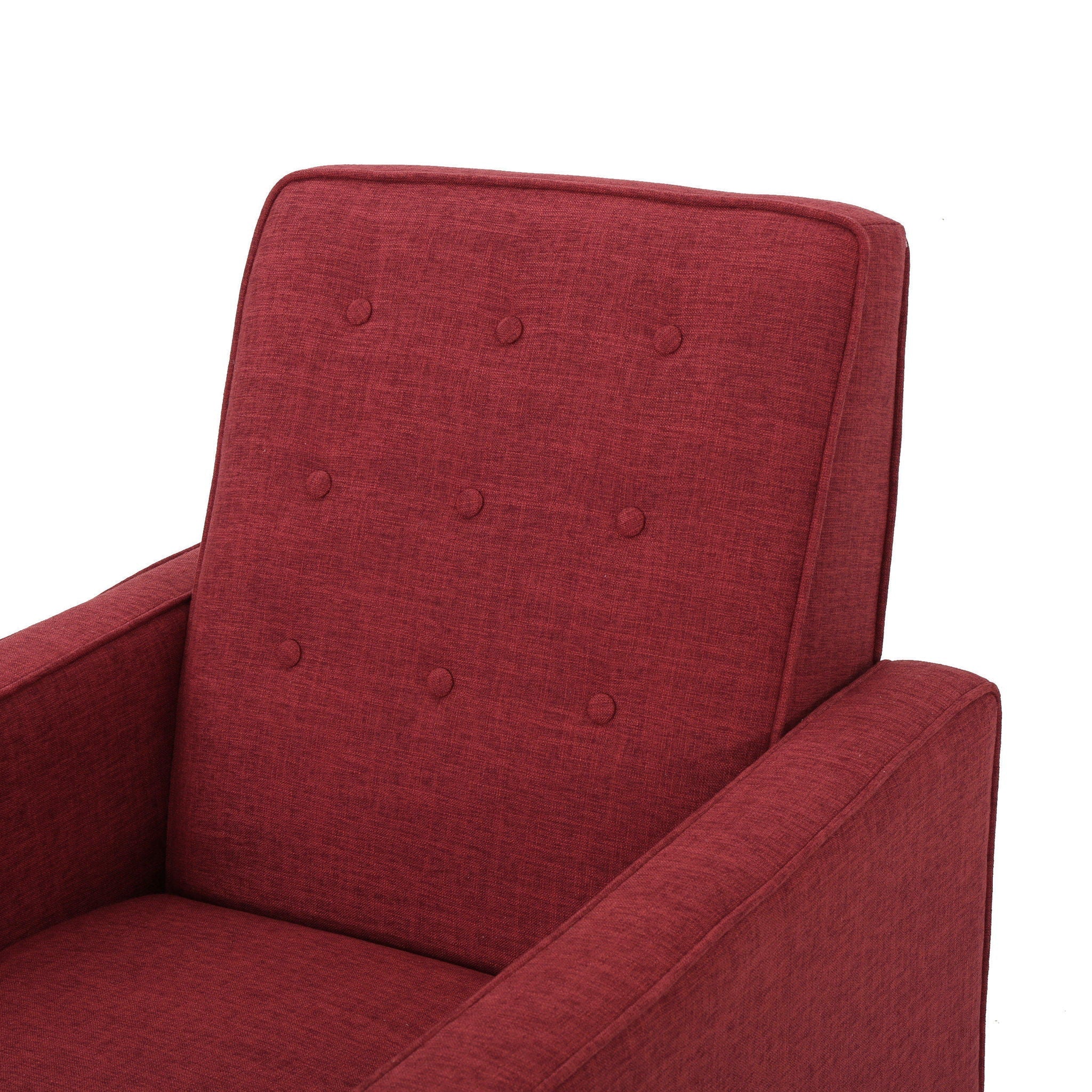 Mid-Century Modern Recliner With Button Tufted Waffle Stitch by HouseOfZazla