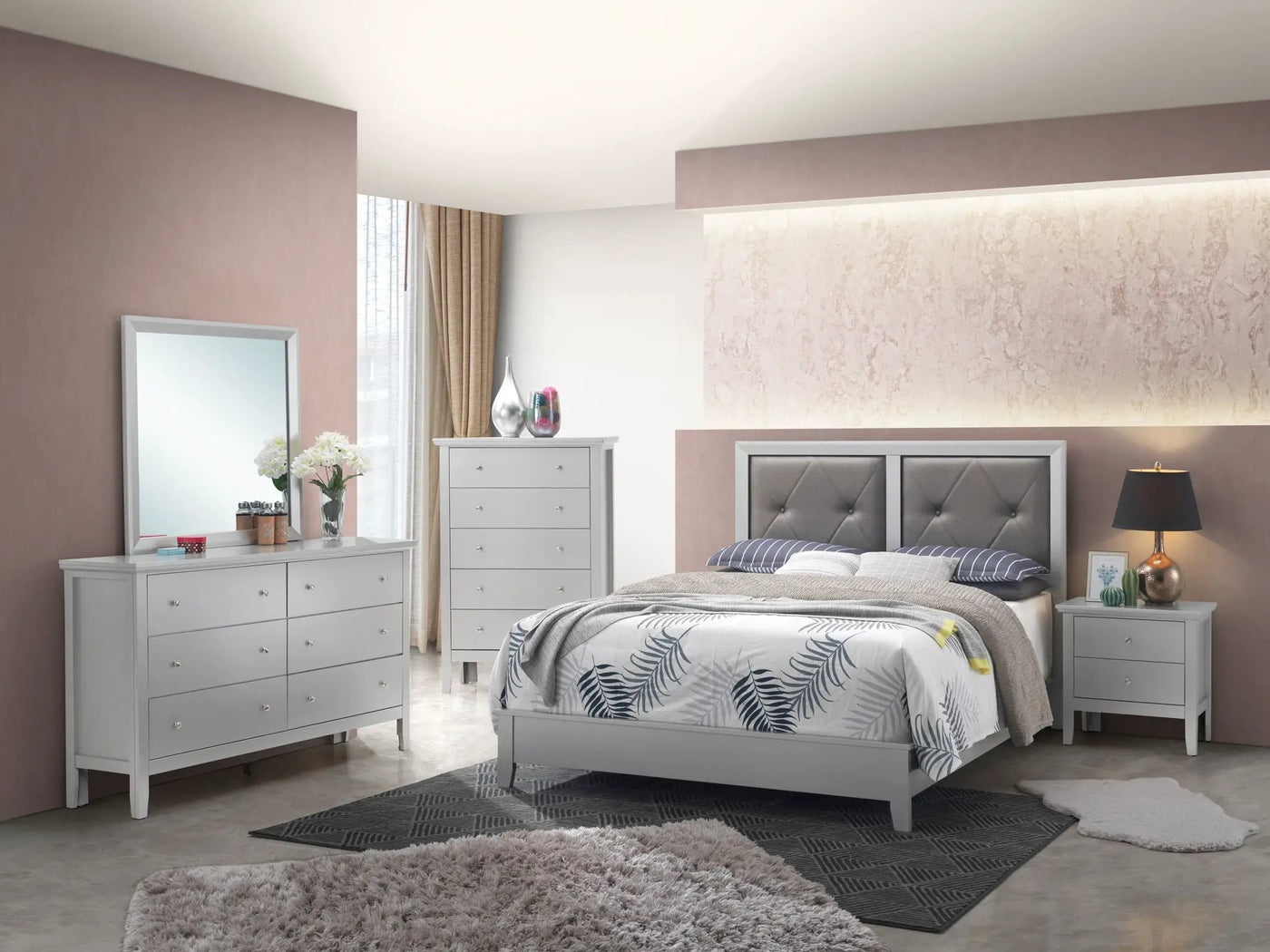Padded Headboard Bed by HouseOfZazla