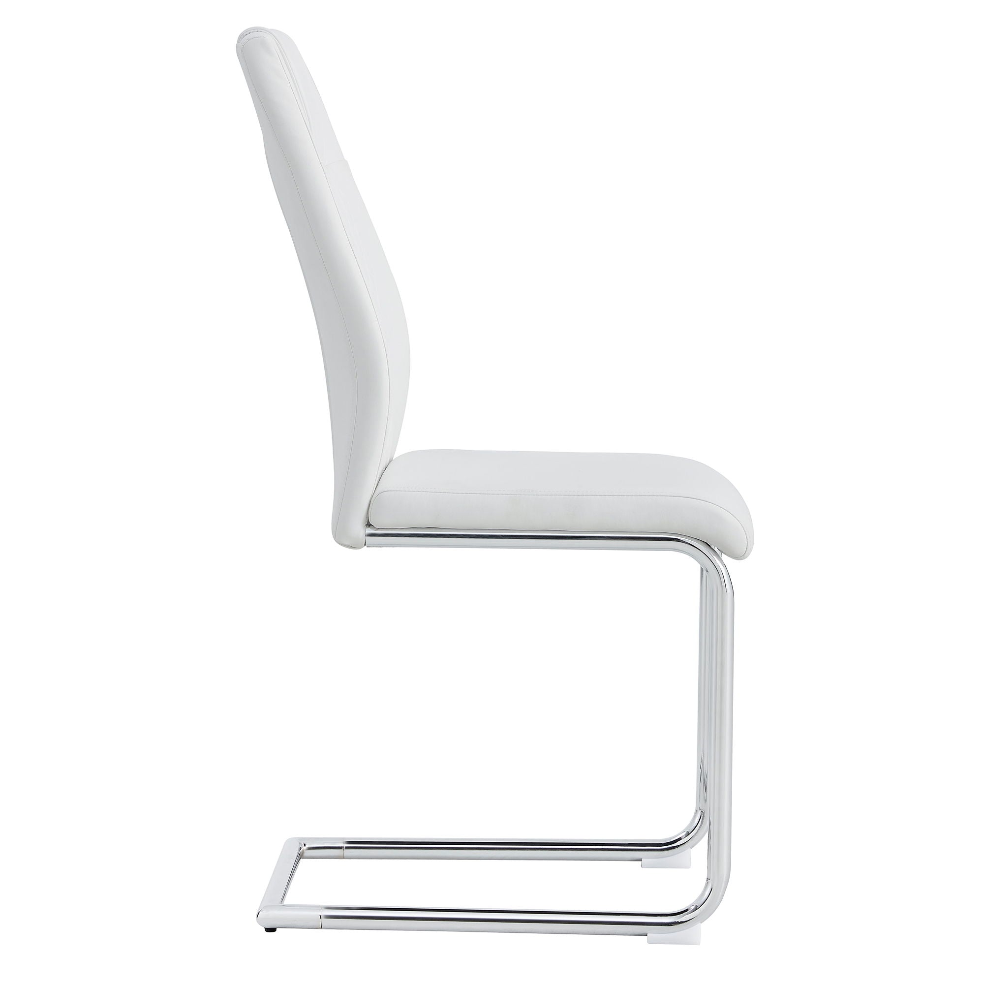 Modern Dining Chairs With Padded Seat, Metal Legs by HouseOfZazla